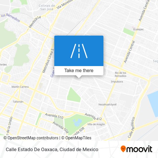 Mapa de Calle Estado De Oaxaca