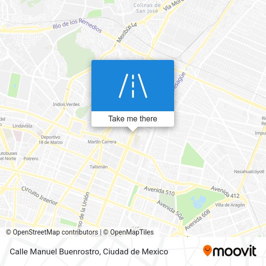 Mapa de Calle Manuel Buenrostro