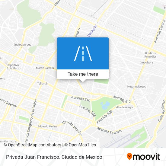 Privada Juan Francisco map