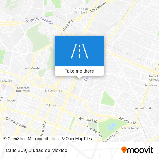 Mapa de Calle 309