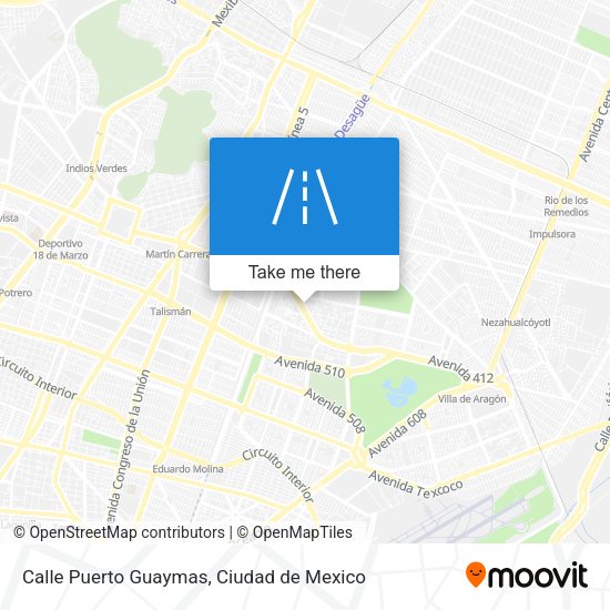 Calle Puerto Guaymas map