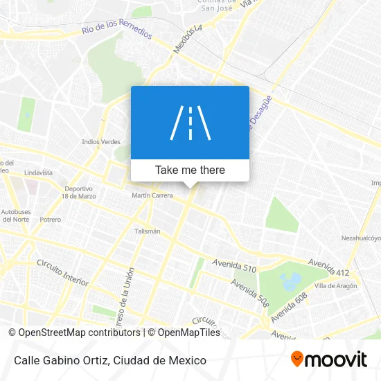 Mapa de Calle Gabino Ortiz