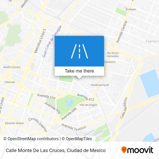Calle Monte De Las Cruces map