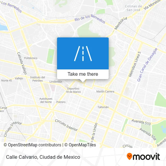 Mapa de Calle Calvario