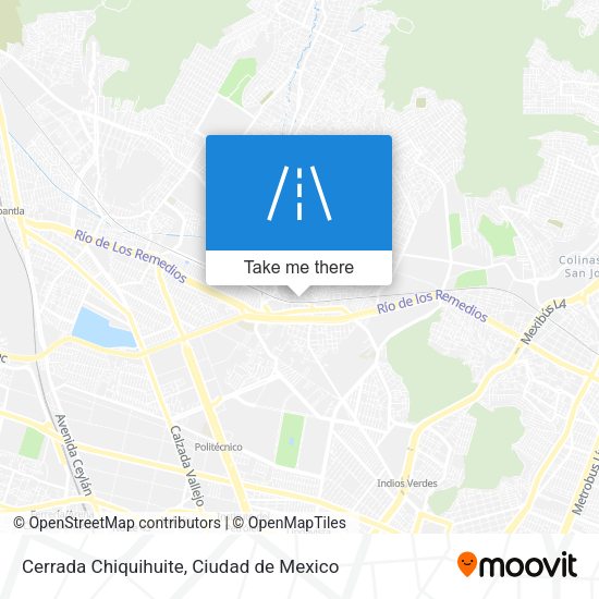 Cerrada Chiquihuite map
