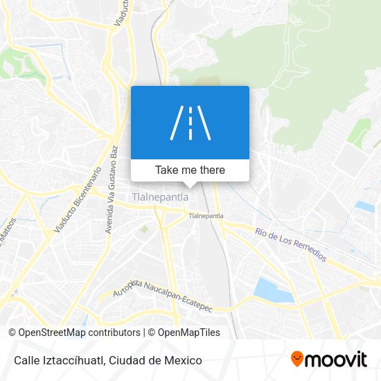 Calle Iztaccíhuatl map
