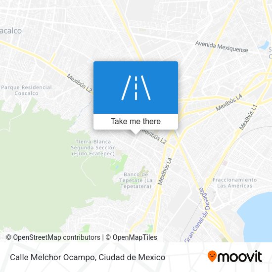 Calle Melchor Ocampo map