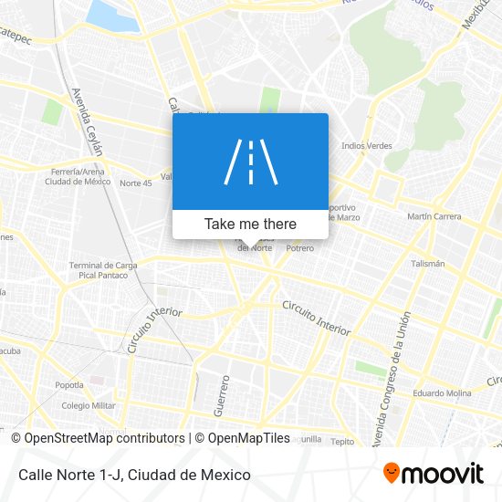 Calle Norte 1-J map