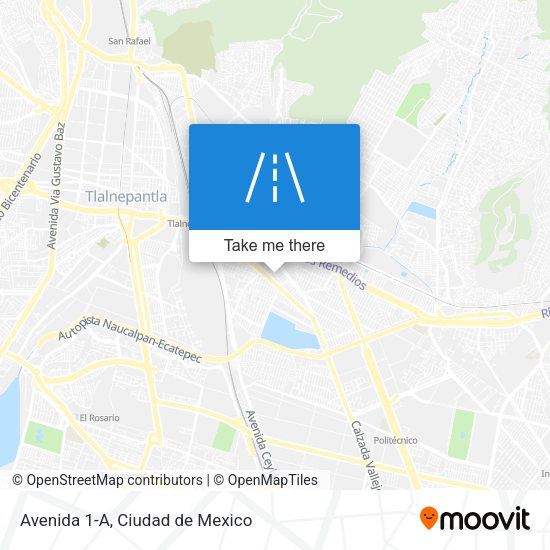 Mapa de Avenida 1-A