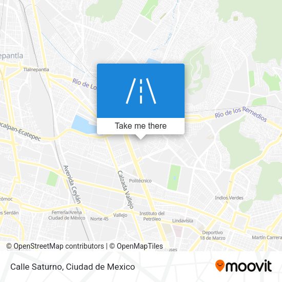 Calle Saturno map