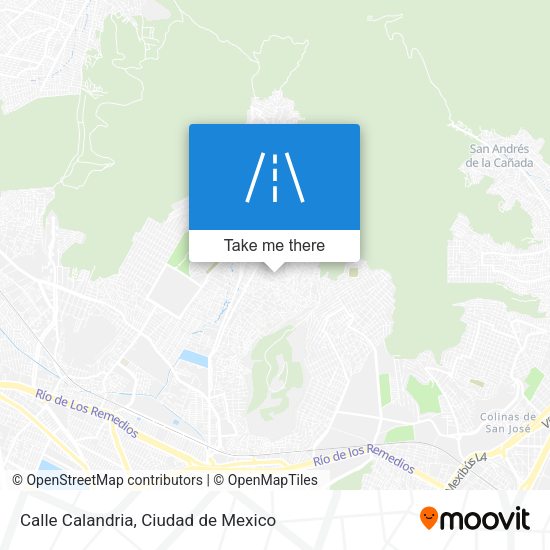 Calle Calandria map