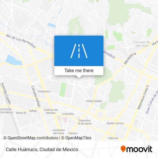 Calle Huánuco map