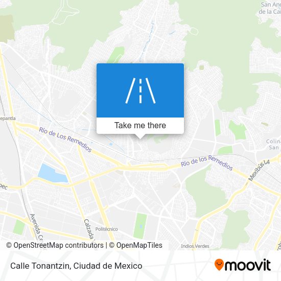 Calle Tonantzin map
