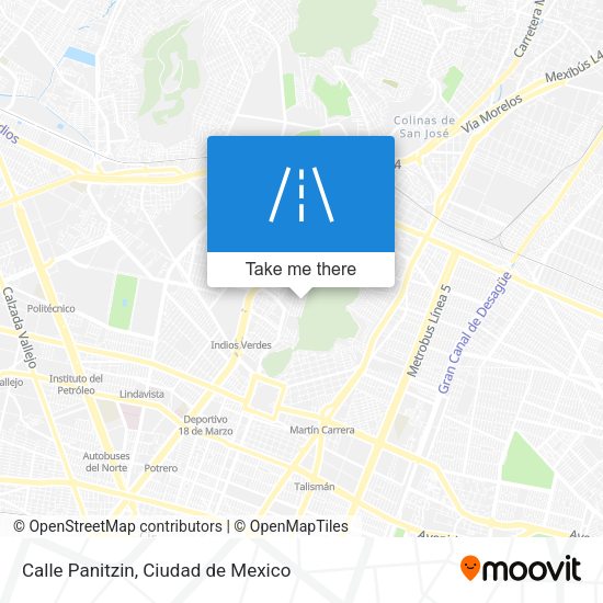 Calle Panitzin map