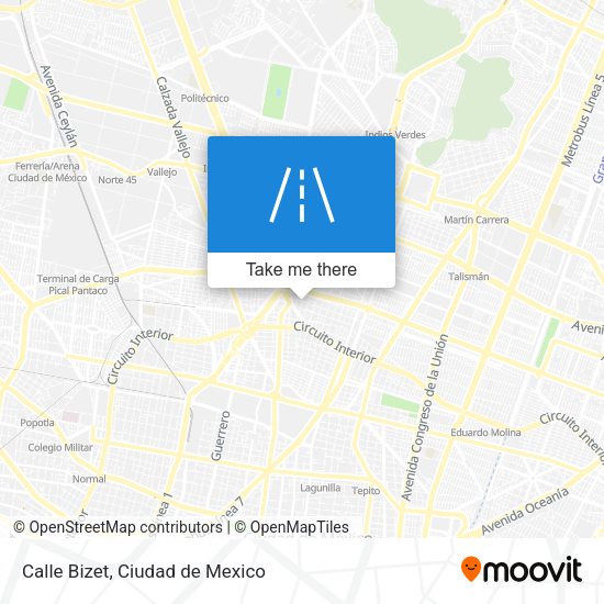 Mapa de Calle Bizet