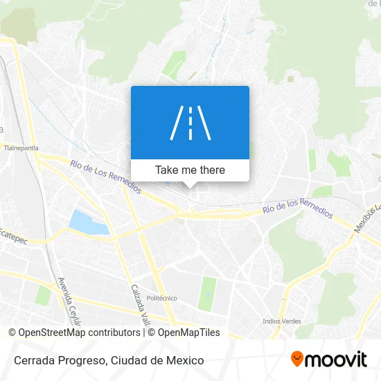 Cerrada Progreso map