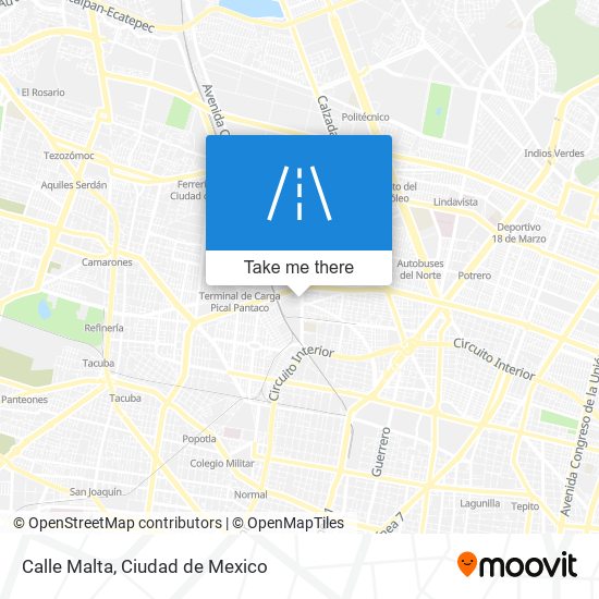 Calle Malta map