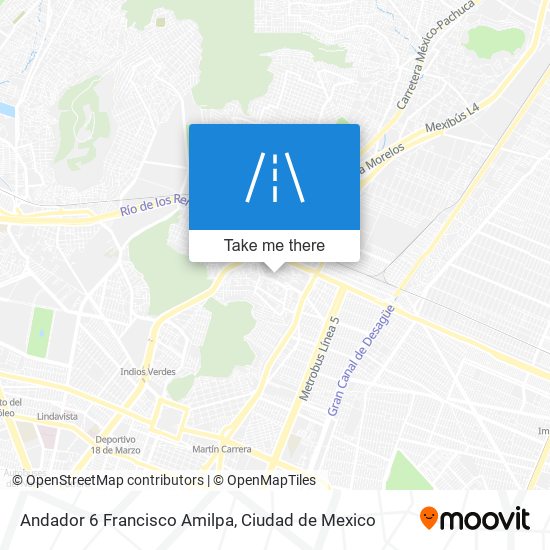 Andador 6 Francisco Amilpa map