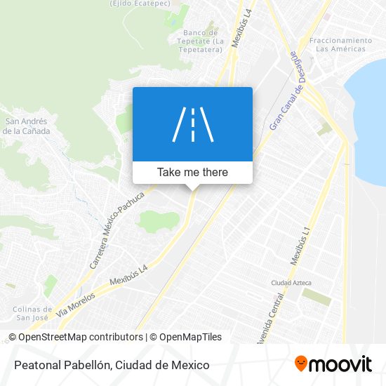 Mapa de Peatonal Pabellón