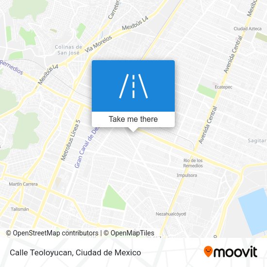 Mapa de Calle Teoloyucan