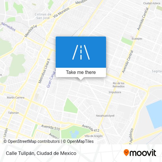 Calle Tulipán map