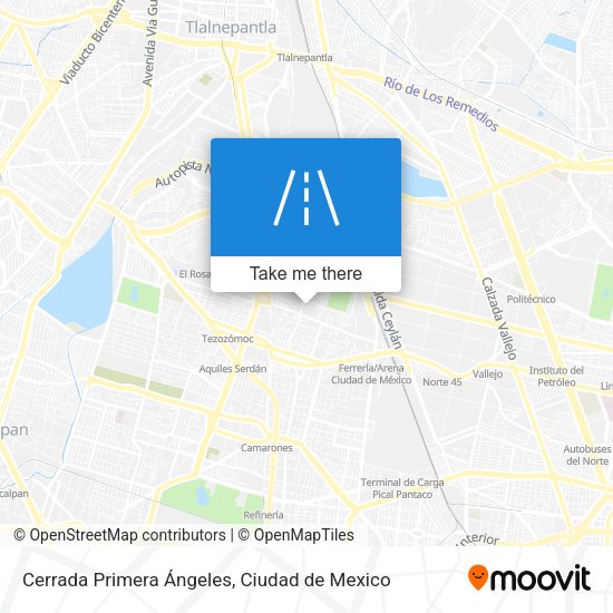 Mapa de Cerrada Primera Ángeles