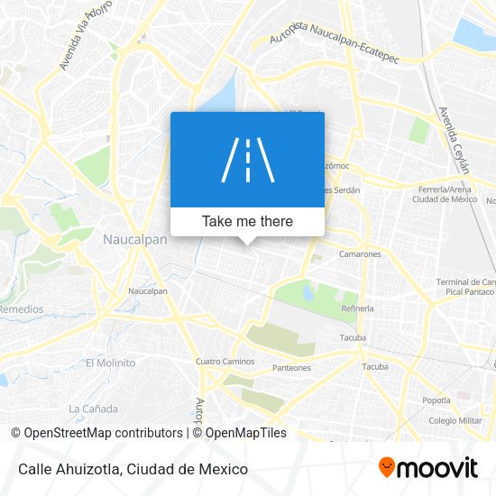 Mapa de Calle Ahuizotla
