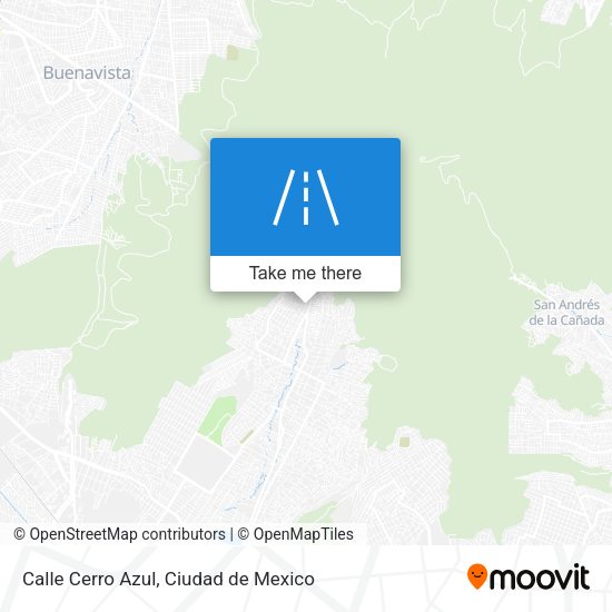 Calle Cerro Azul map