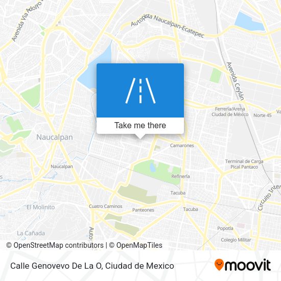 Mapa de Calle Genovevo De La O