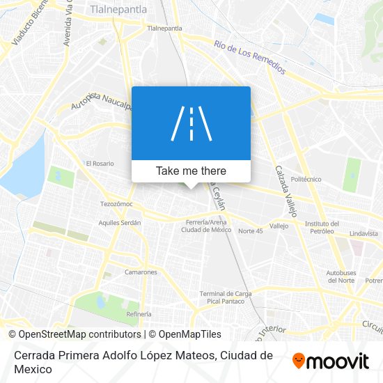 Cerrada Primera Adolfo López Mateos map