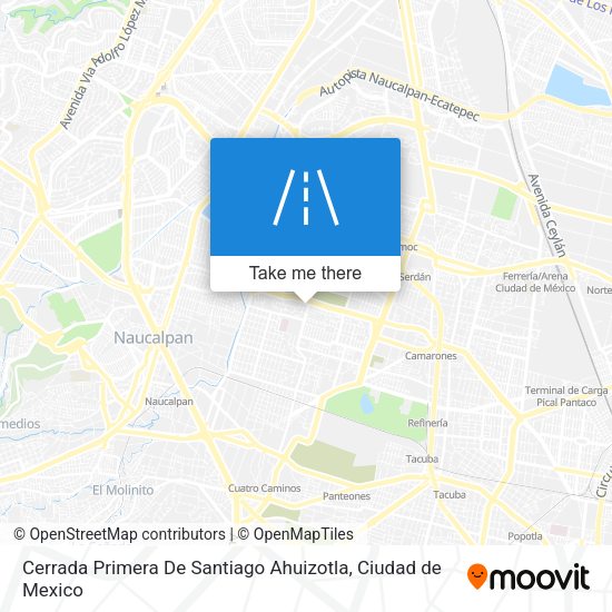 Cerrada Primera De Santiago Ahuizotla map