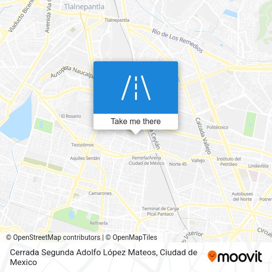 Cerrada Segunda Adolfo López Mateos map