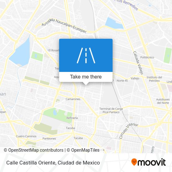 Calle Castilla Oriente map