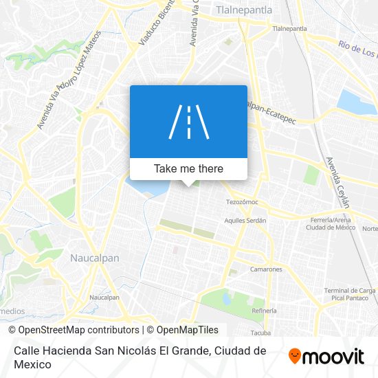 Mapa de Calle Hacienda San Nicolás El Grande
