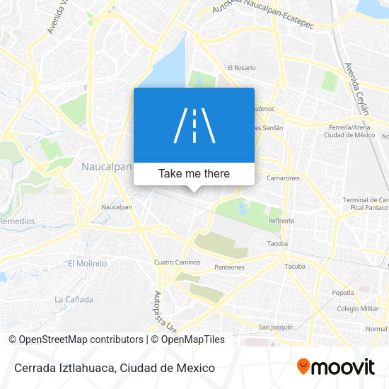 Mapa de Cerrada Iztlahuaca