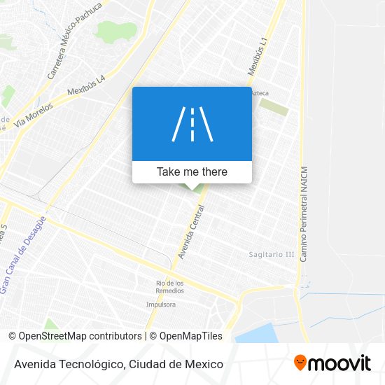 Mapa de Avenida Tecnológico