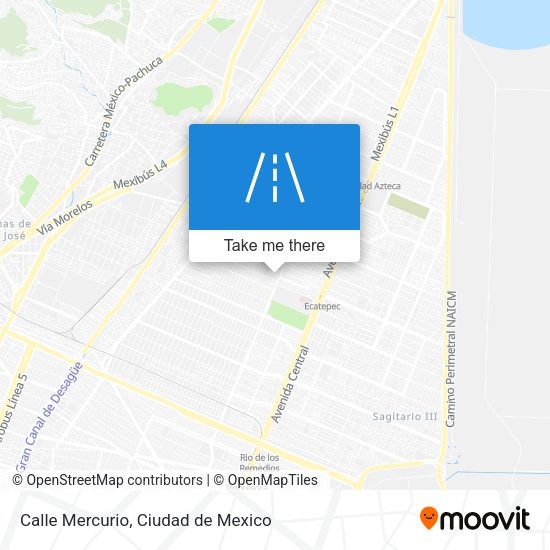 Calle Mercurio map