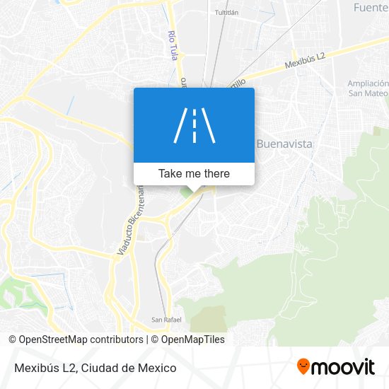 Mexibús L2 map