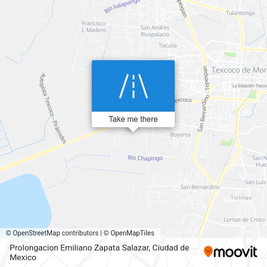 Prolongacion Emiliano Zapata Salazar map