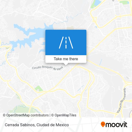 Cerrada Sabinos map