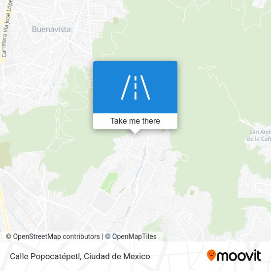 Calle Popocatépetl map