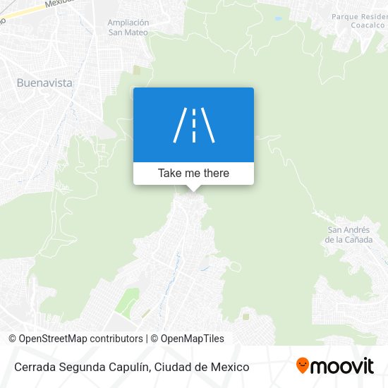 Cerrada Segunda Capulín map