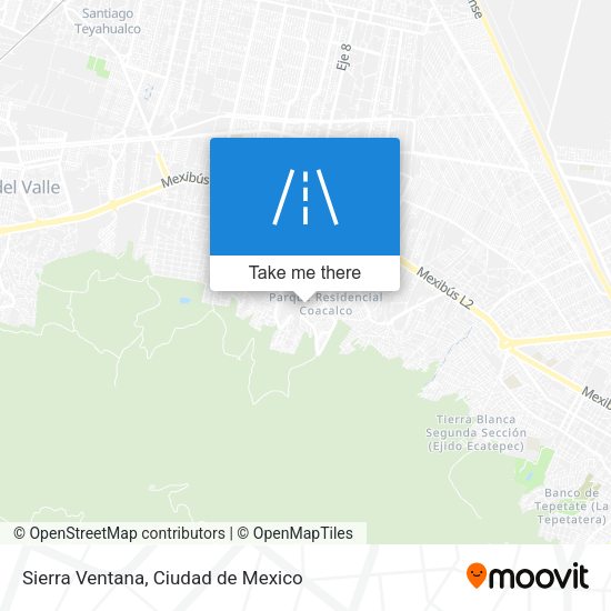 Sierra Ventana map