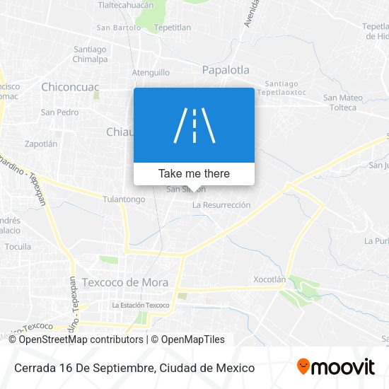 Mapa de Cerrada 16 De Septiembre