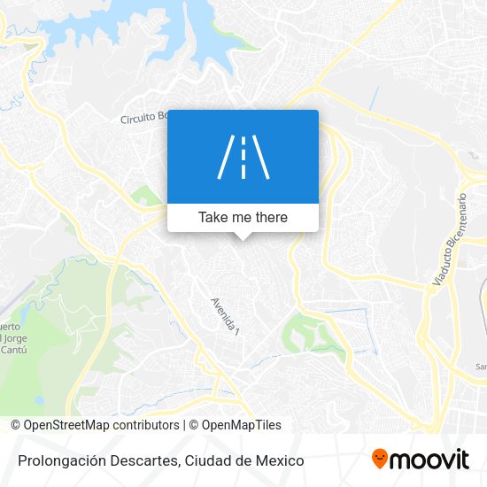 Prolongación Descartes map