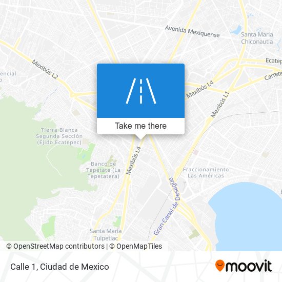 Calle 1 map