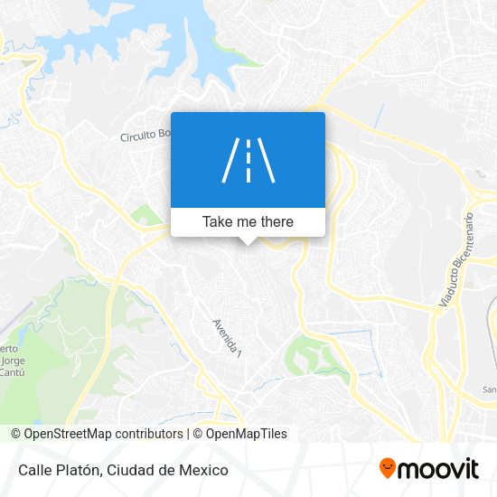 Calle Platón map