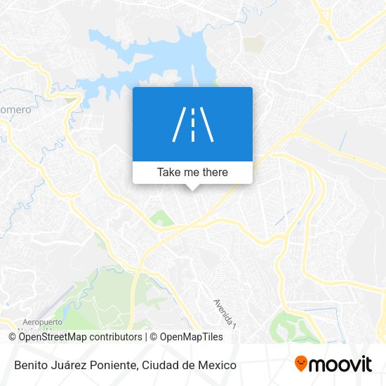 Benito Juárez Poniente map