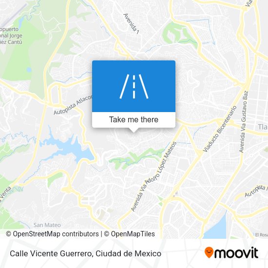 Mapa de Calle Vicente Guerrero