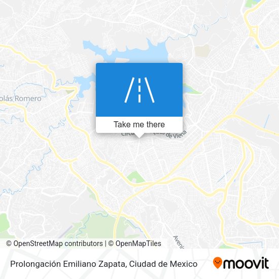 Prolongación Emiliano Zapata map